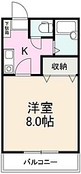 クレイドル志度1 1Kの間取図画像