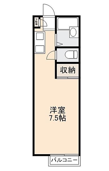 香川県高松市香西本町(賃貸アパート1R・2階・23.18㎡)の写真 その2