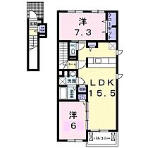 香川県高松市林町1352番地1（賃貸アパート2LDK・2階・65.09㎡） その2