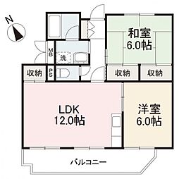 間取図画像 2LDK
