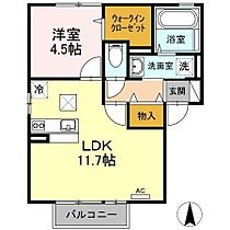 香川県高松市木太町2770-6（賃貸アパート1LDK・1階・42.11㎡） その2