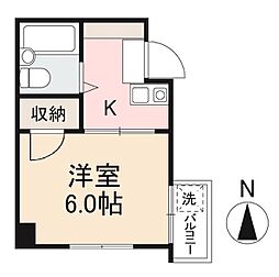 DEARマンション 1Kの間取図画像