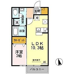 間取図画像 1LDK