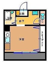 パテルノステル ワンルームの間取図画像