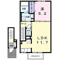 ベルエア木太C 202 ｜ 香川県高松市木太町2047-2（賃貸アパート1LDK・2階・43.32㎡） その2