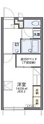 レオパレスSCOURT 1Kの間取図画像