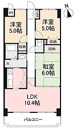 アークプラザ太田公園 3LDKの間取図画像