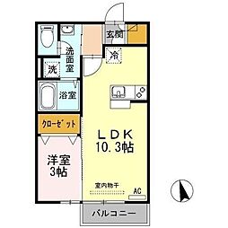 間取図画像 1LDK