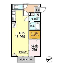 間取図画像 1LDK