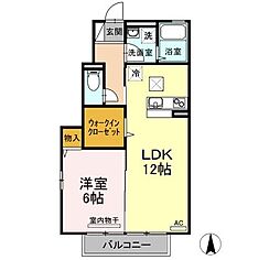 間取図画像 1LDK