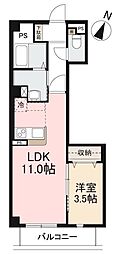 間取図画像 1LDK