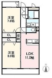 間取図画像 2LDK