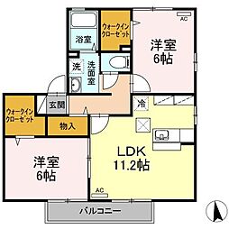 間取図画像 2LDK
