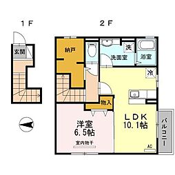 間取図画像 1LDK