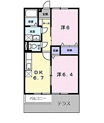 間取図画像 2DK