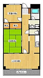 アルファエステート高松町 2LDKの間取図画像