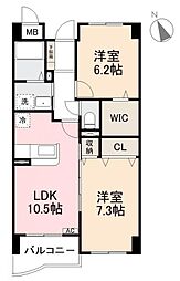 間取図画像 2LDK
