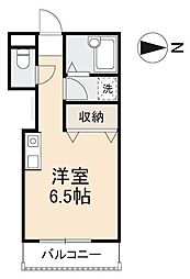 コーポアイビーエム ワンルームの間取図画像