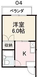 間取図画像 1K