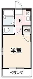 コート扇町2 1Kの間取図画像
