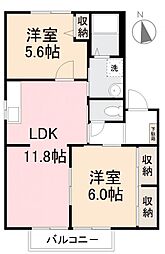 間取図画像 2LDK