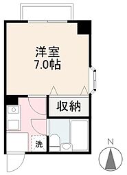 Te12 1Kの間取図画像