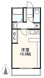 Reno-bancho 1Kの間取図画像