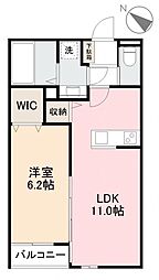 The Kamifukuoka 1LDKの間取図画像