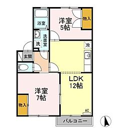 間取図画像 2LDK