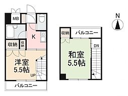サンドリバー夢源 2Kの間取図画像