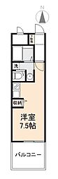 ダイアパレス中新町 ワンルームの間取図画像