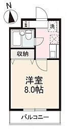 Toplasoba 1Kの間取図画像