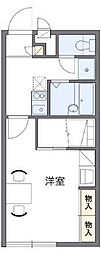 レオパレスHiro-2 1Kの間取図画像