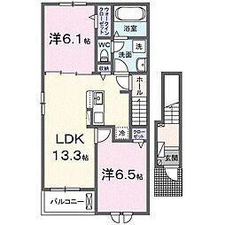 SAKURA GATE 2LDKの間取図画像
