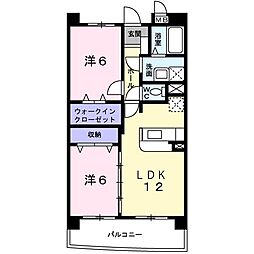グランフォレ 2LDKの間取図画像