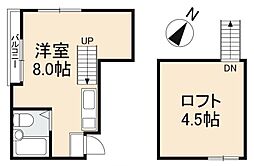 フォルテ1 ワンルームの間取図画像