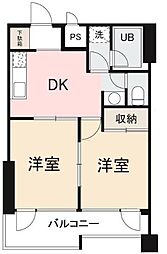 HAUS 2DKの間取図画像