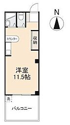 小川マンション ワンルームの間取図画像