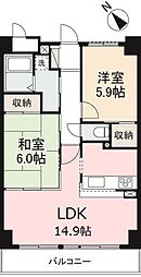SKALFORSTE 2LDKの間取図画像