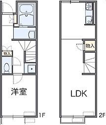 レオネクストソラーレ 1LDKの間取図画像