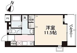 フィールドオブソウル 1Kの間取図画像
