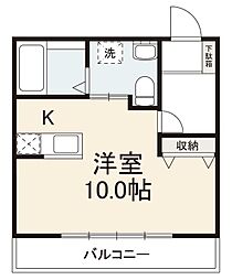 サニーハウス扇町 ワンルームの間取図画像