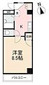 サンハウス栗林1階4.1万円