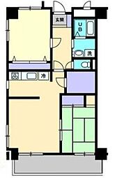 アヴェニール藤塚 2LDKの間取図画像