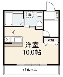 サニーハウス扇町 ワンルームの間取図画像