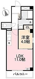 FRAME 1LDKの間取図画像
