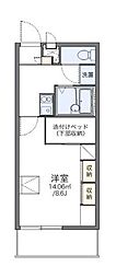 レオパレスマ・メゾンサコ 1Kの間取図画像