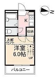 福岡レジデンスB 1Kの間取図画像