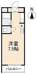 レーヴ西宝町 ワンルームの間取図画像