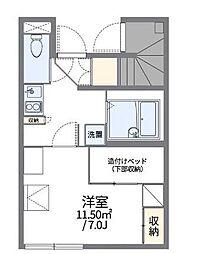 レオパレスラ・スリーズ 1Kの間取図画像